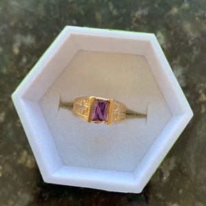 Amethyst Gold Ring